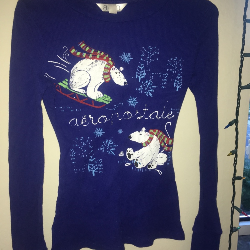 Aeropostale Thermal Pajama Shirt